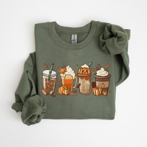 Fall Coffee Sweatshirt, Fall Sweater, Pumpkin Spice Sweatshirt, Cute Fall Sweater, Womens Fall Sweater, Coffee Sweatshirt, Unisex Plus size